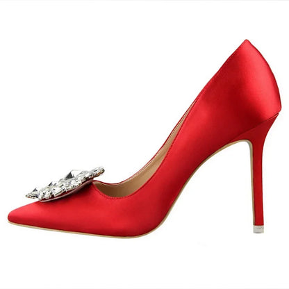 Crystal Elegance Stiletto Pumps
