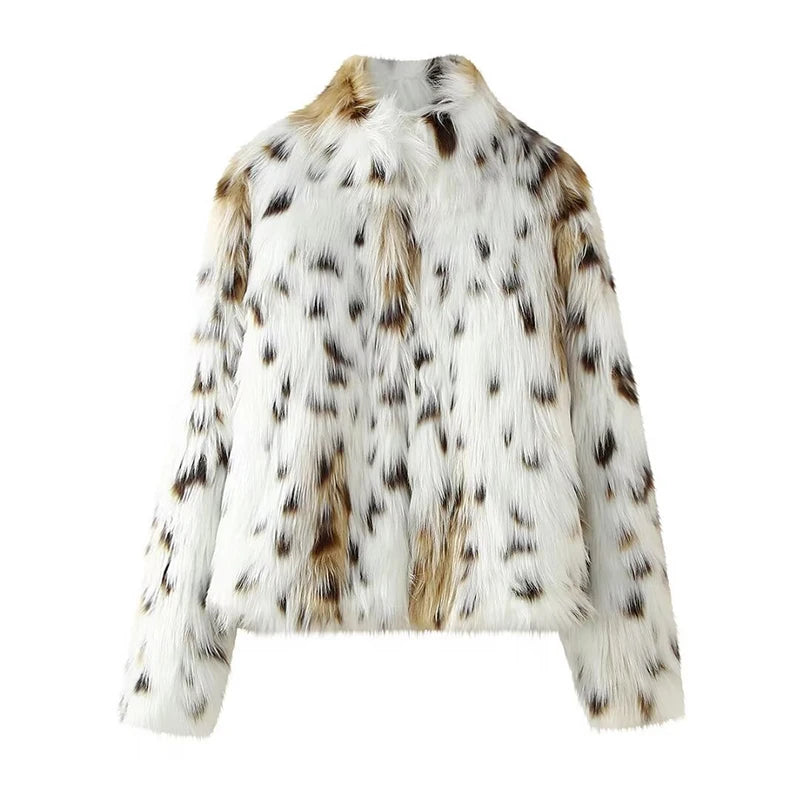 Leopard Faux Fur Coat