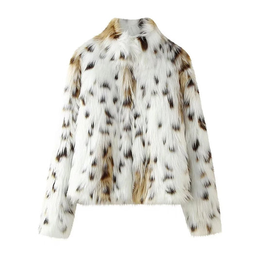 Leopard Faux Fur Coat