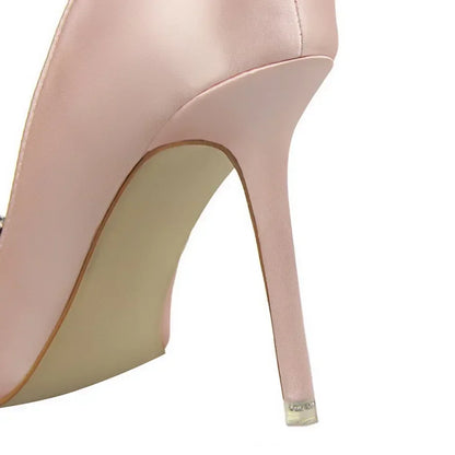 Crystal Elegance Stiletto Pumps