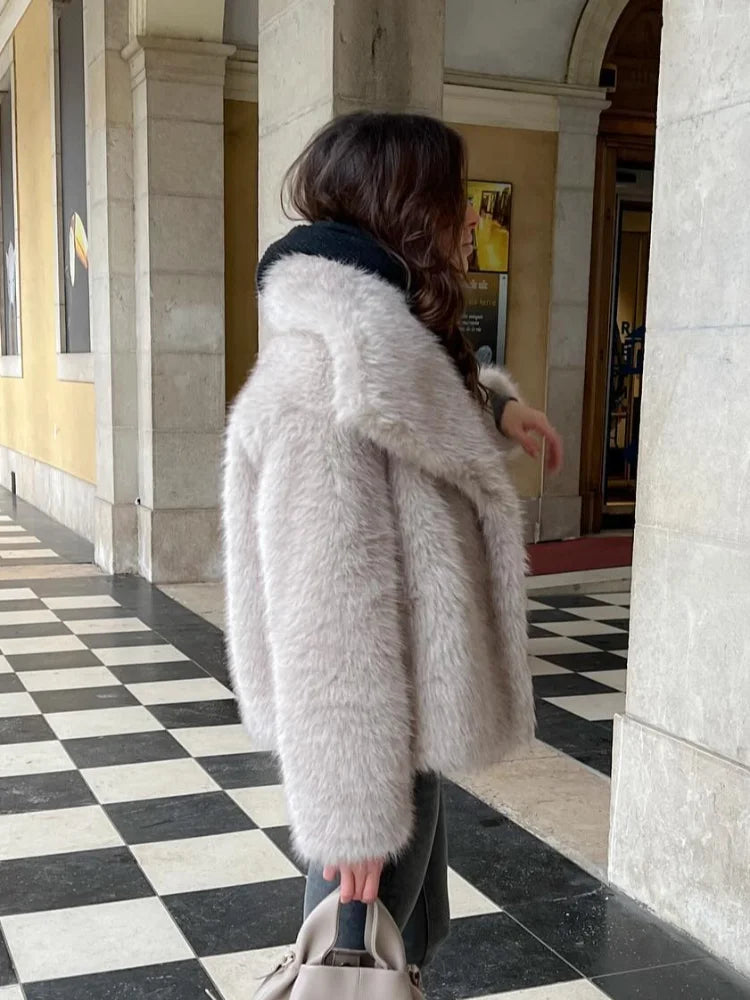 Vintage Luxe Faux Fur Jacket