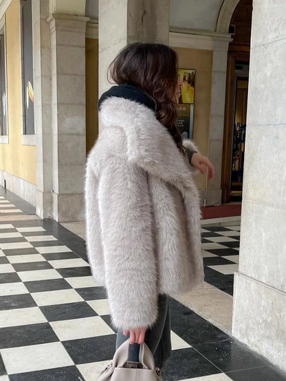 Vintage Luxe Faux Fur Jacket