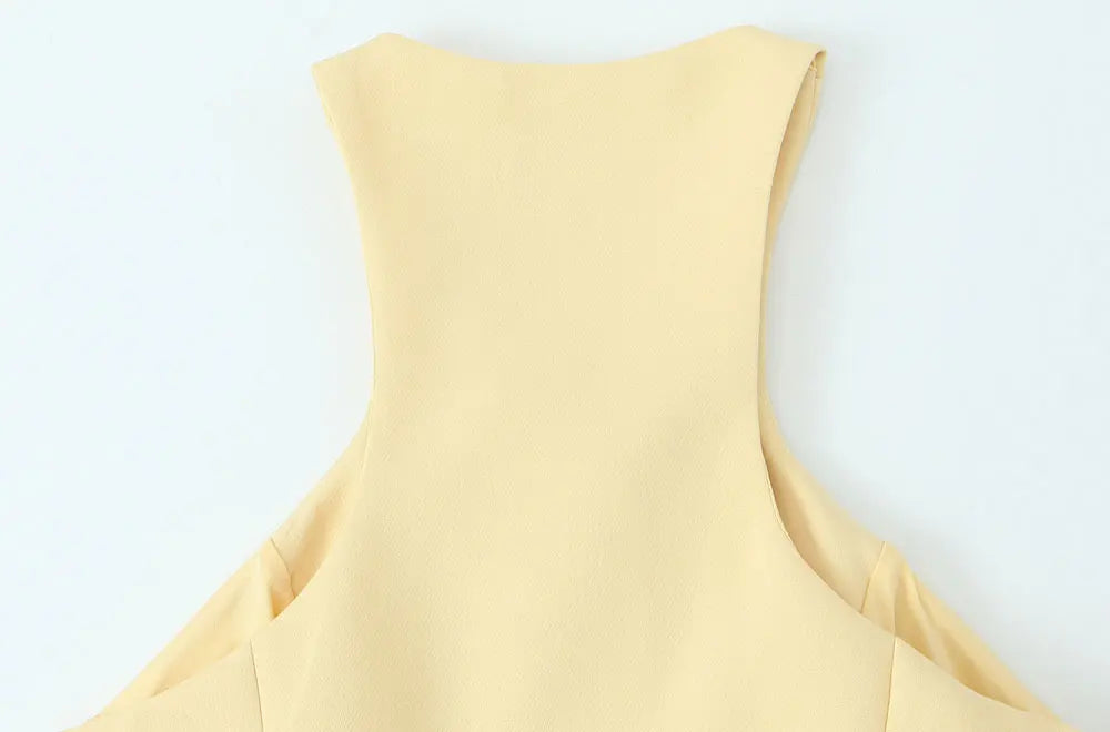 Sunny Belted Tank & Midi Skirt Set