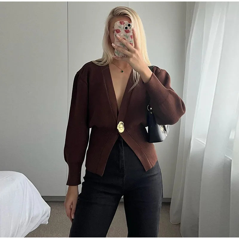 Button Knitted Cardigan