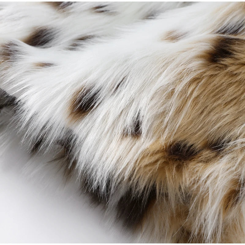 Leopard Faux Fur Coat