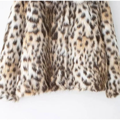 Leopard Faux Fur Coat